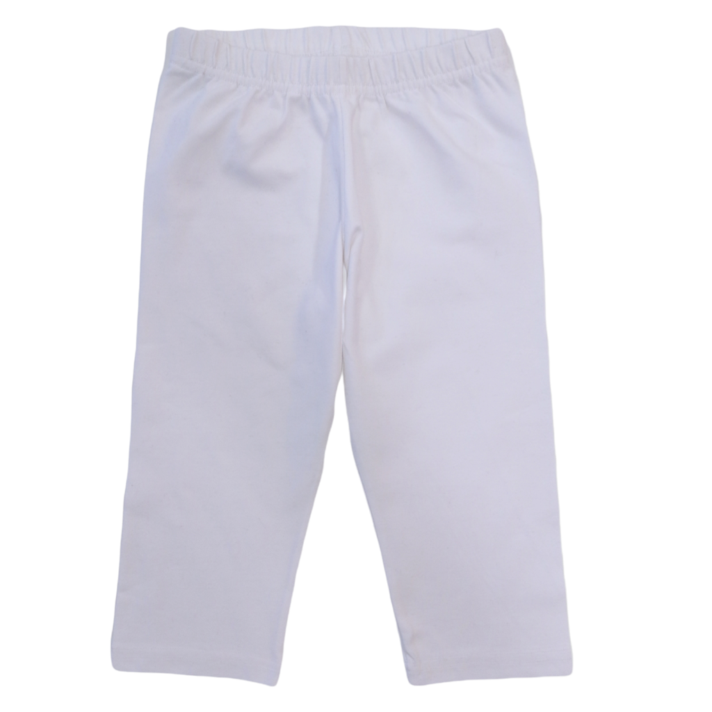 White Capri Leggings