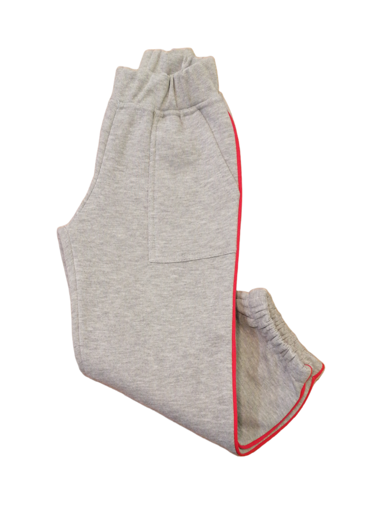 Γκρι παντελόνι με κόκκινες λεπτομέρειες 