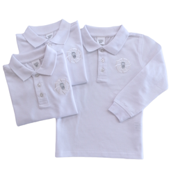 3pk unisex polo long sleeved